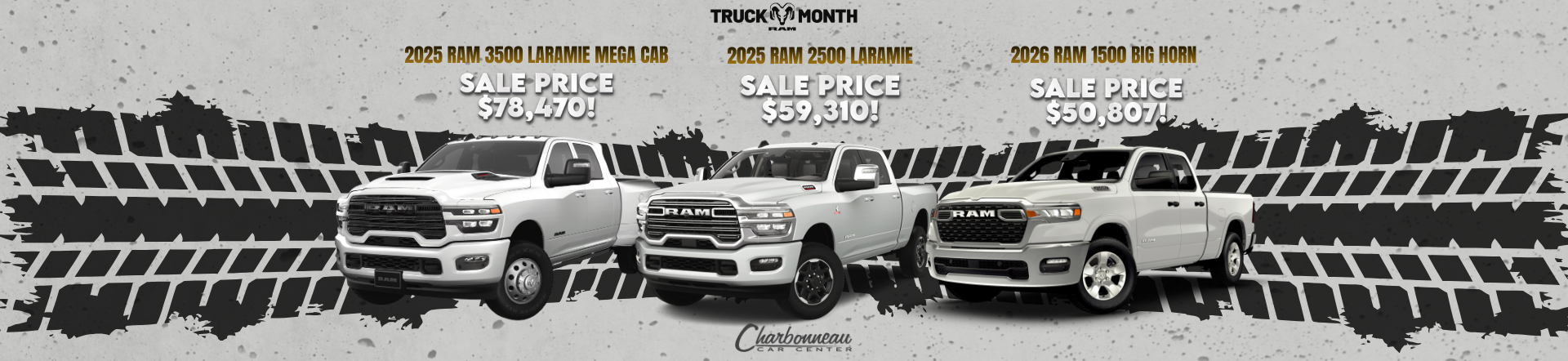 RAM Truck Month at Charbonneau Chrysler Center!